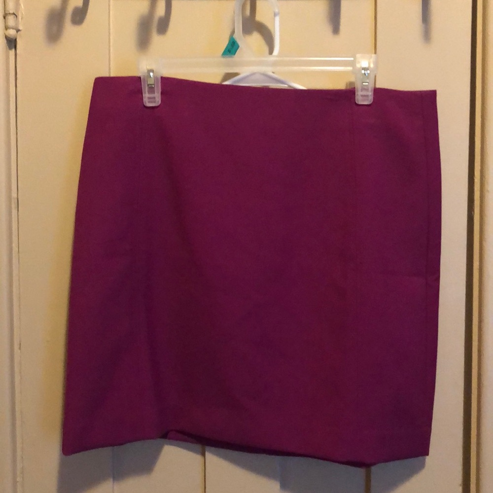 Purple pencil skirt
